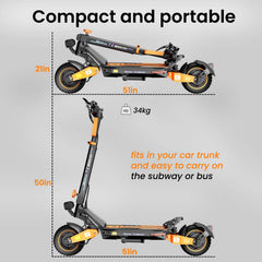 【Ruitoo T2 Master】2400W Dual Motor Electric Scooter