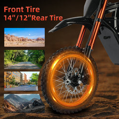 【 Kugoo Wind 01】1500W 48V 21Ah Electric Dirt Bike – Ships from USA (NJ / GA/ CA)