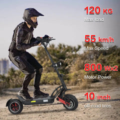 【KUGOO G-Booster】800W*2 Off-Road Electric Scooter with Seat