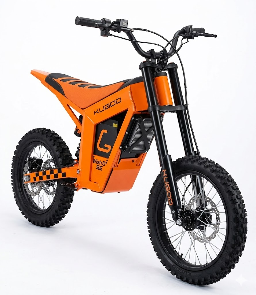 KUGOO WISH 01 SE】Official 1500W Power Electric Dirt Bike | Middle KUGOO WISH 01 SE】Official 1500W Power Electric Dirt Bike | Middle